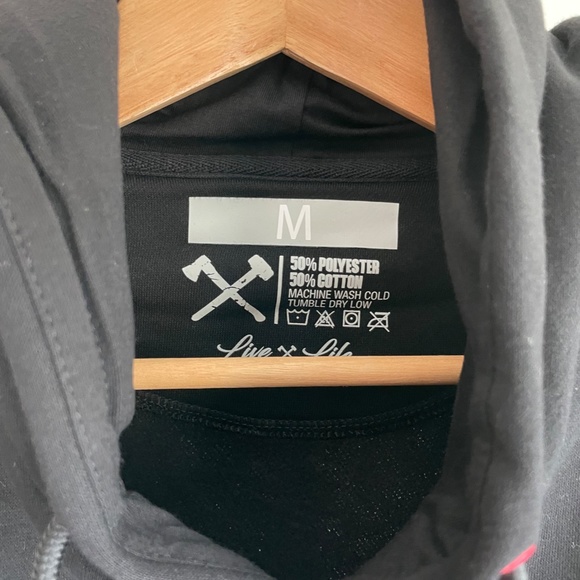 Men's Axe & Sledge Supplements Hoodie (NWOT) Black on Black, Size M - Picture 2 of 4